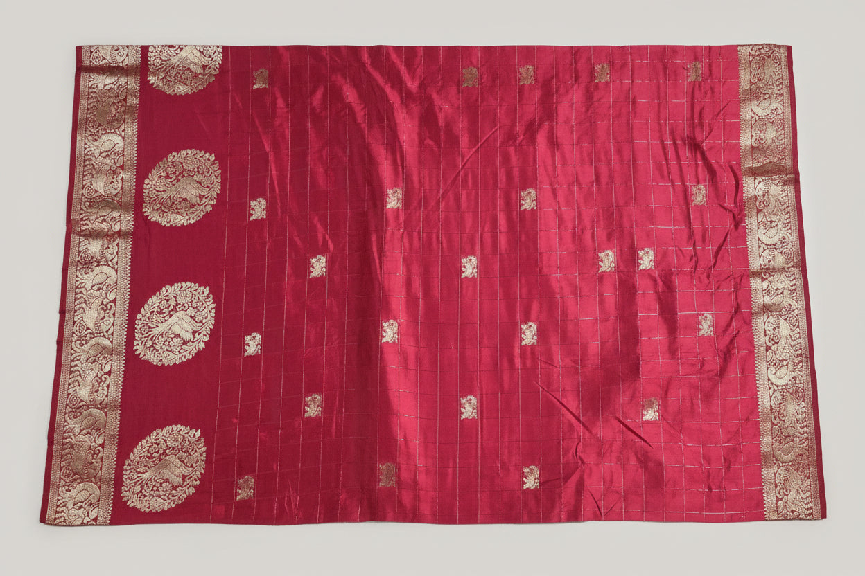 Black Semi Silk Saree