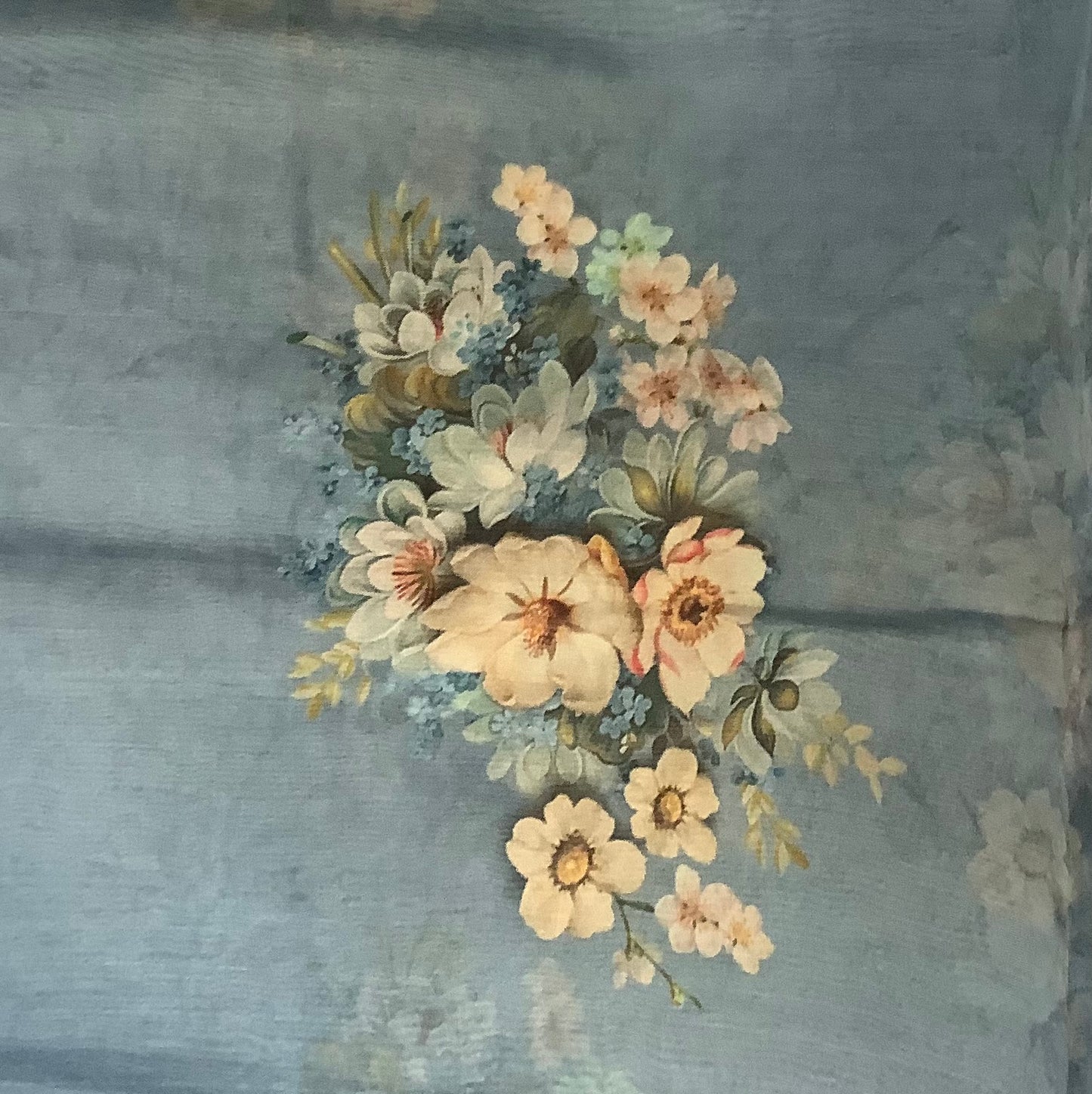 Ash Blue Floral Organza Muse