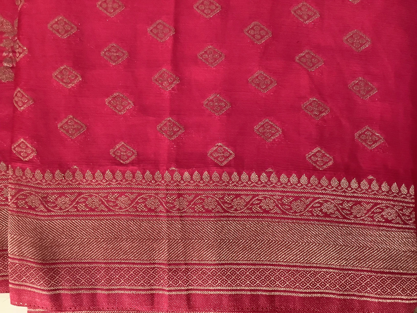 Pink  Banarasi Jaal Georgette Saree
