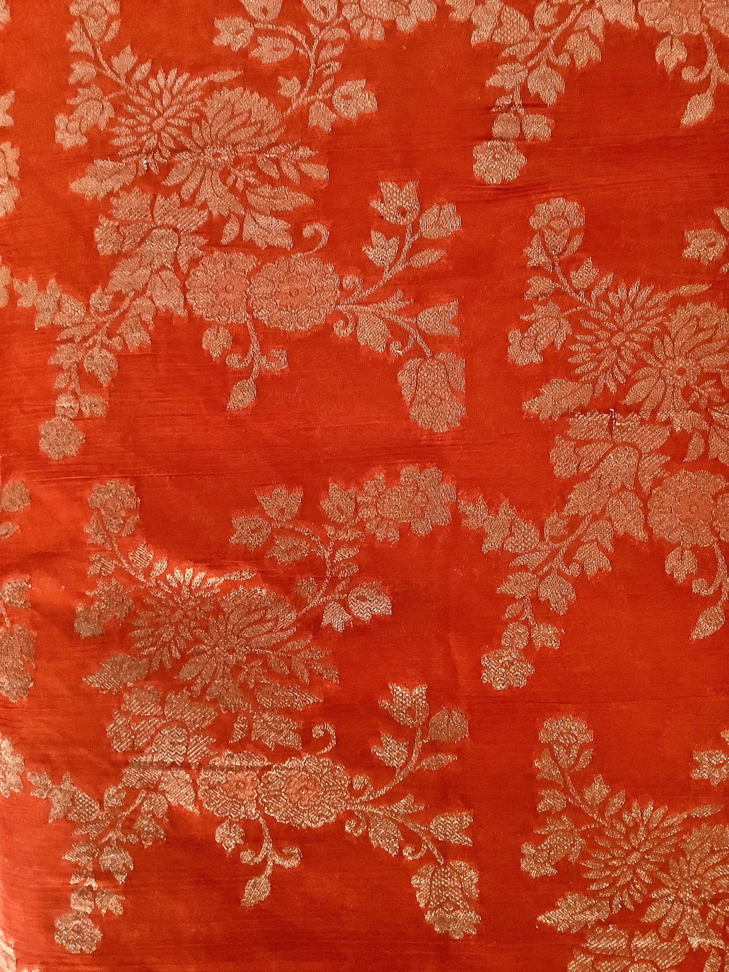 Orange Banarasi Jaal Georgette Saree