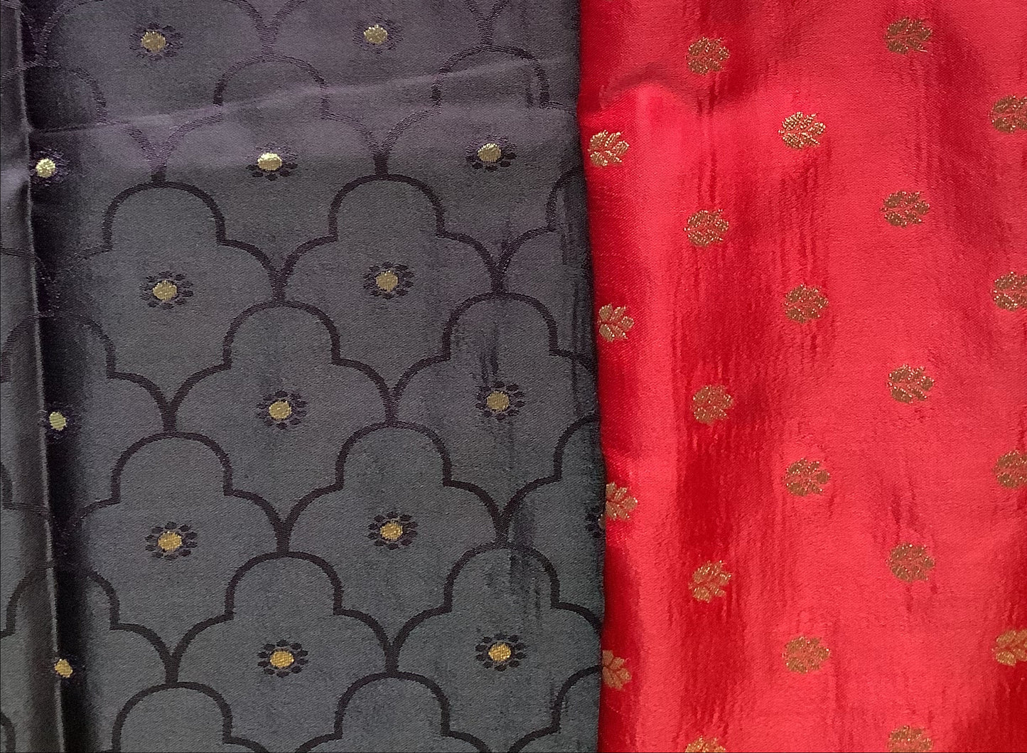 Navy Blue Bentex Border Semi Silk Saree