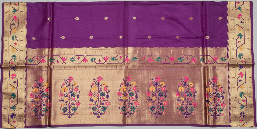 Royal Purple Paithani Viscose Silk Saree