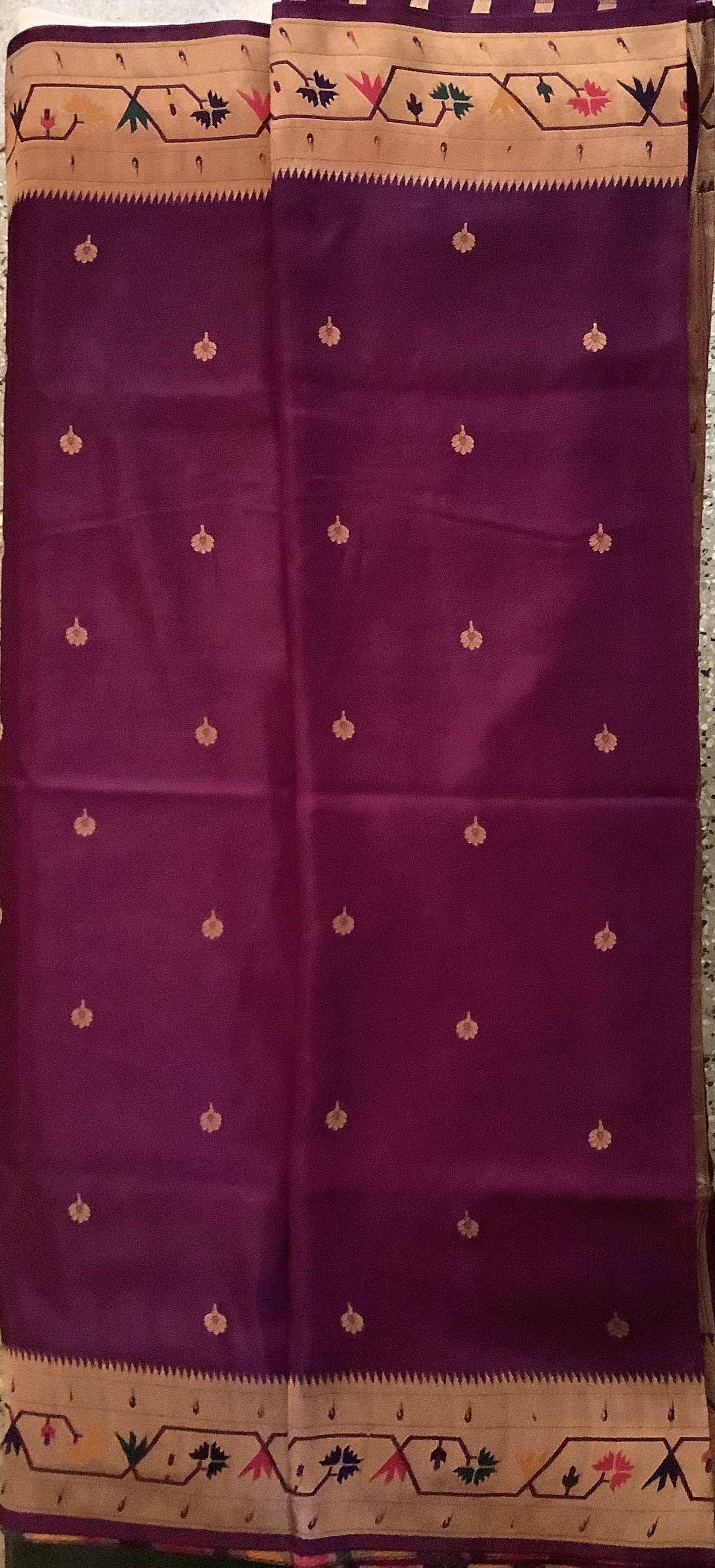 Royal Purple Paithani Viscose Silk Saree
