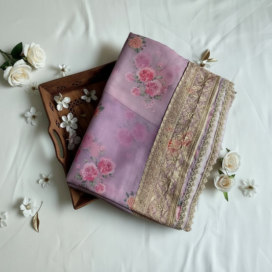 Lavender Floral Organza Muse