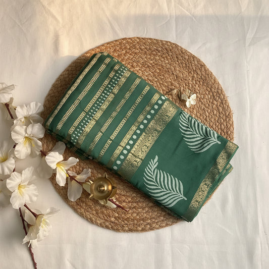 Green Viscose Silk Saree