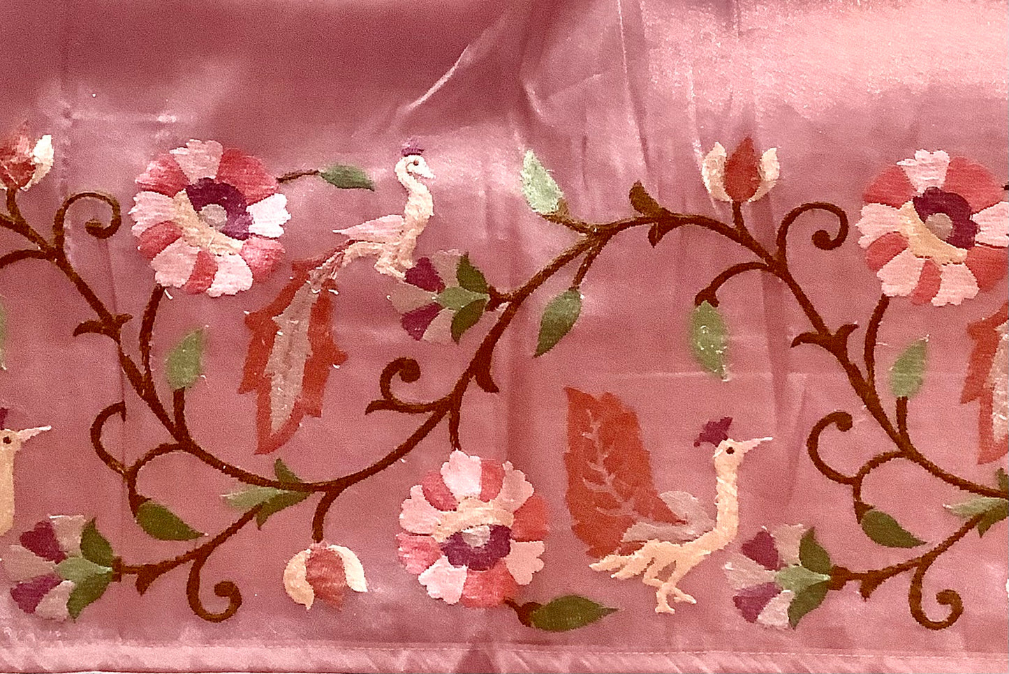 Pink Pure Silk Tissue Organza Saree