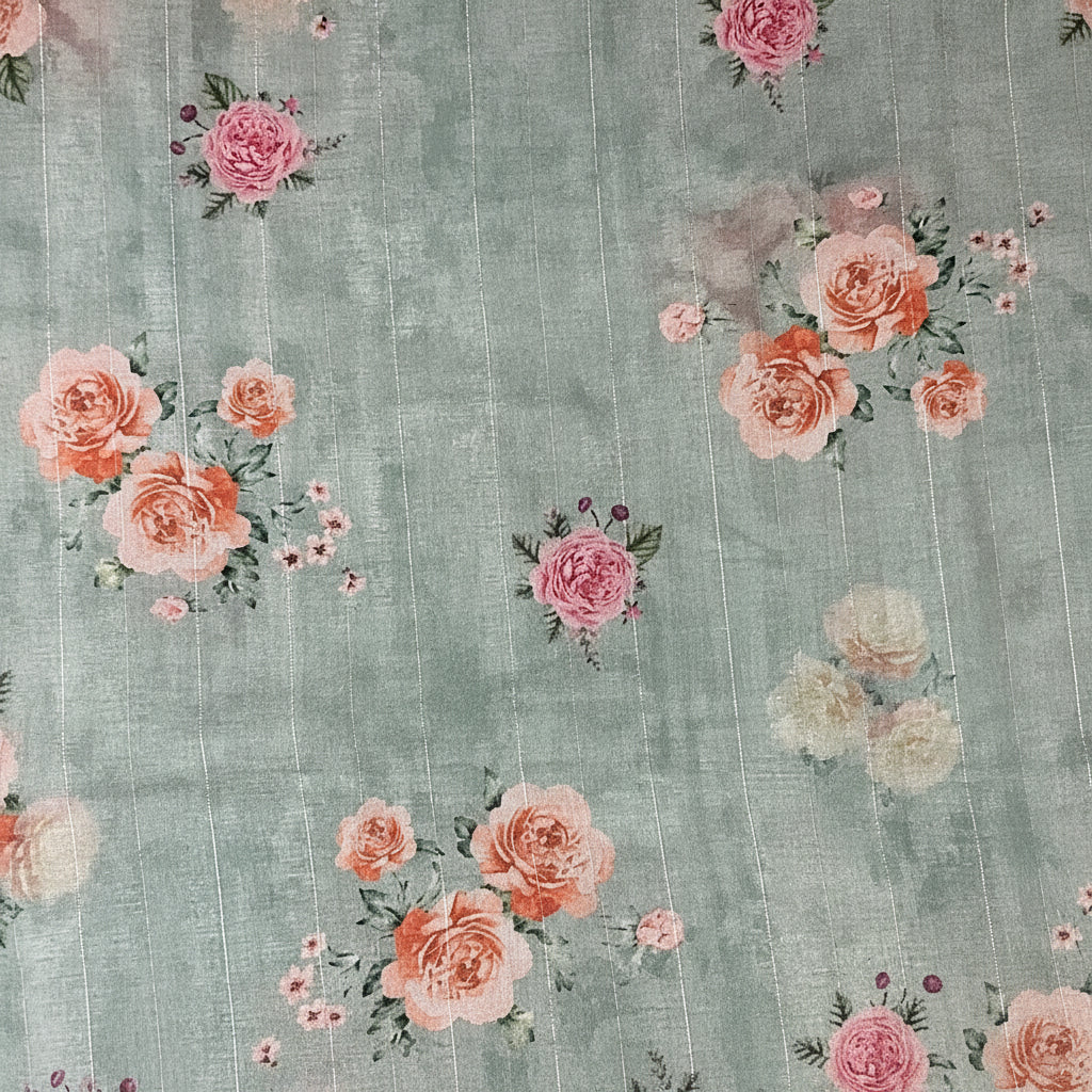 Green Floral Organza Muse