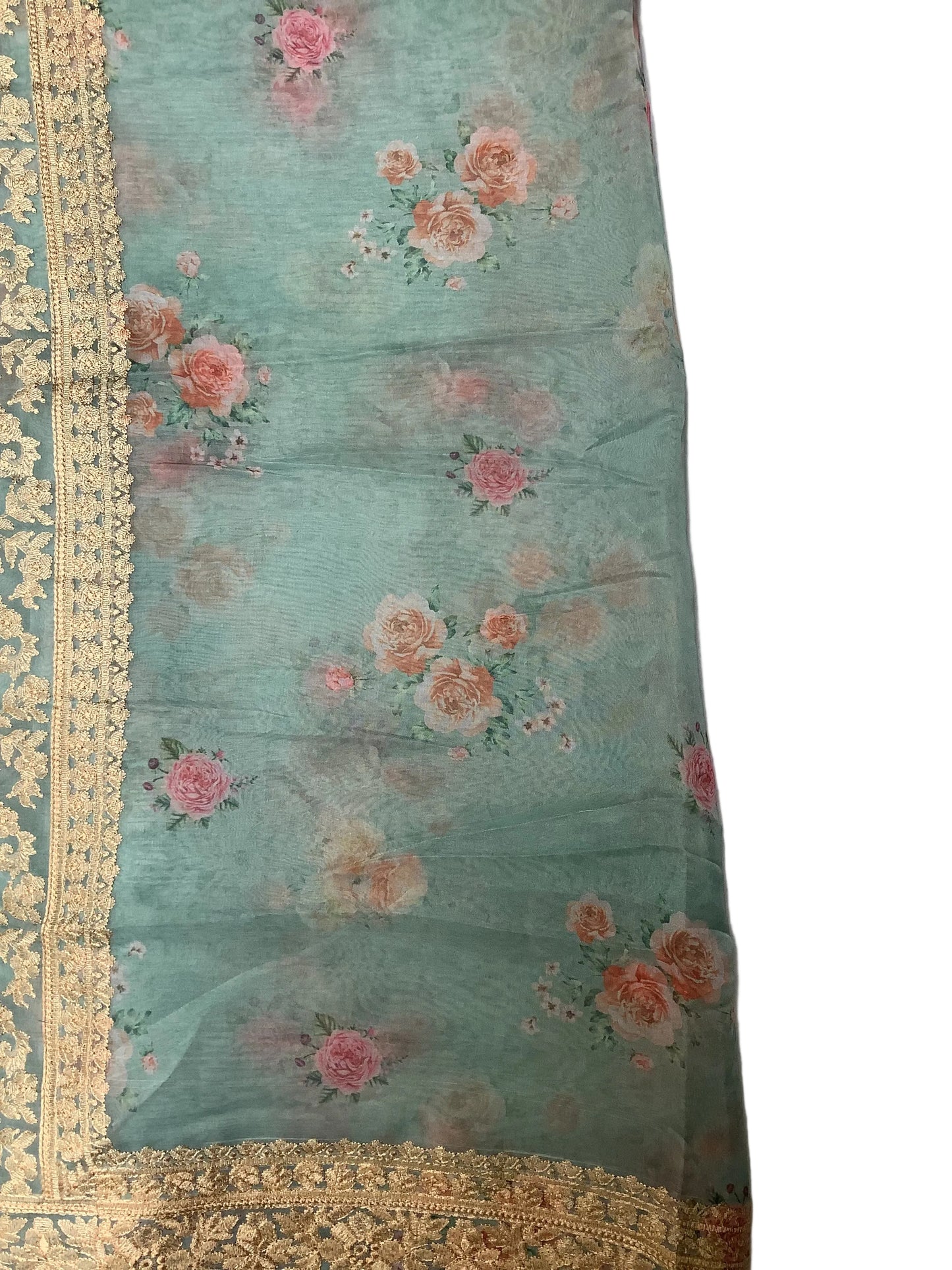 Green Floral Organza Muse