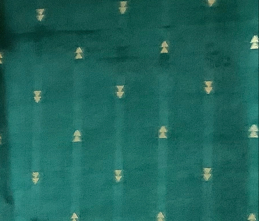 Emerald Green Mysore Crepe Silk Saree