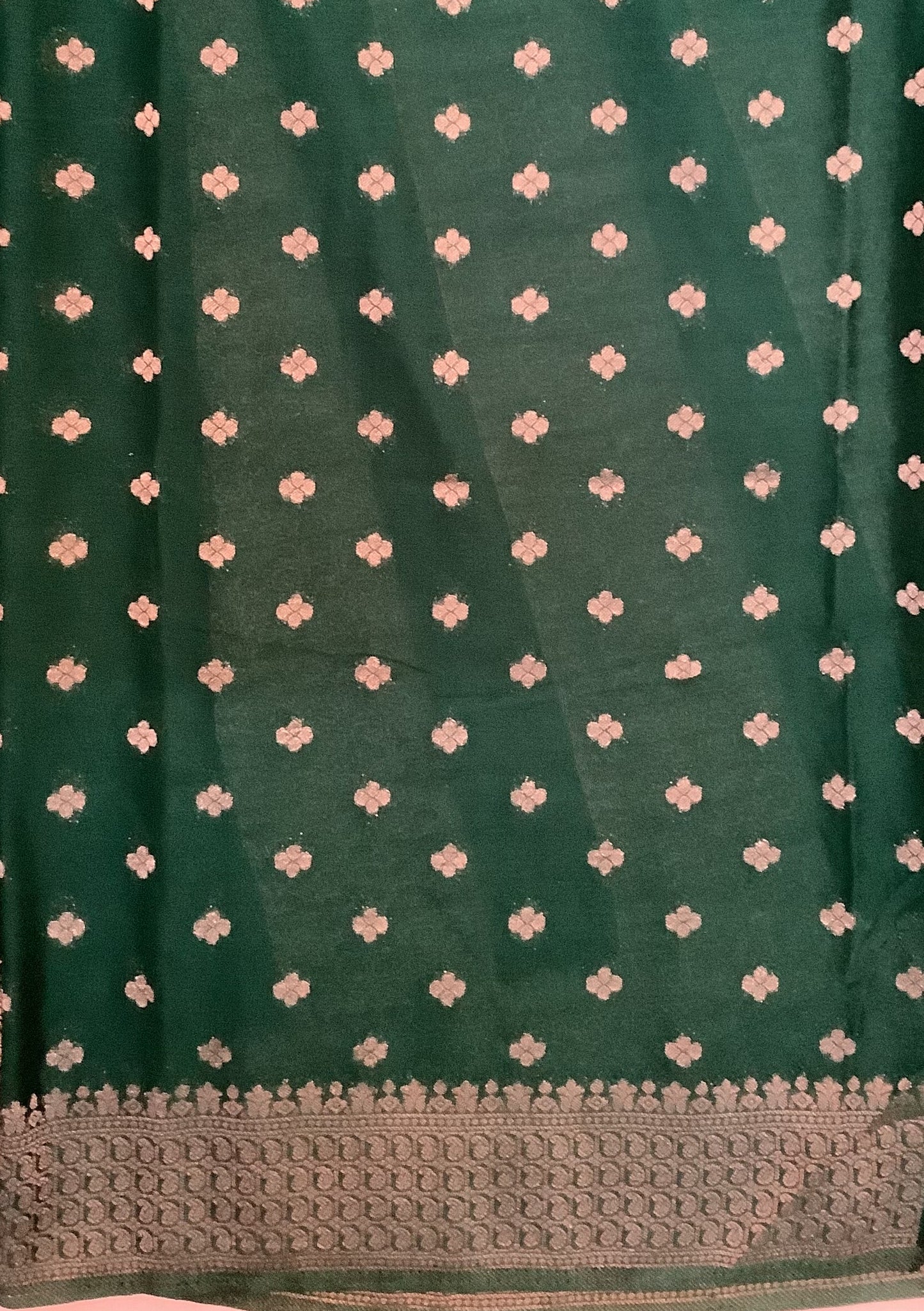 Green Banarasi Georgette Saree