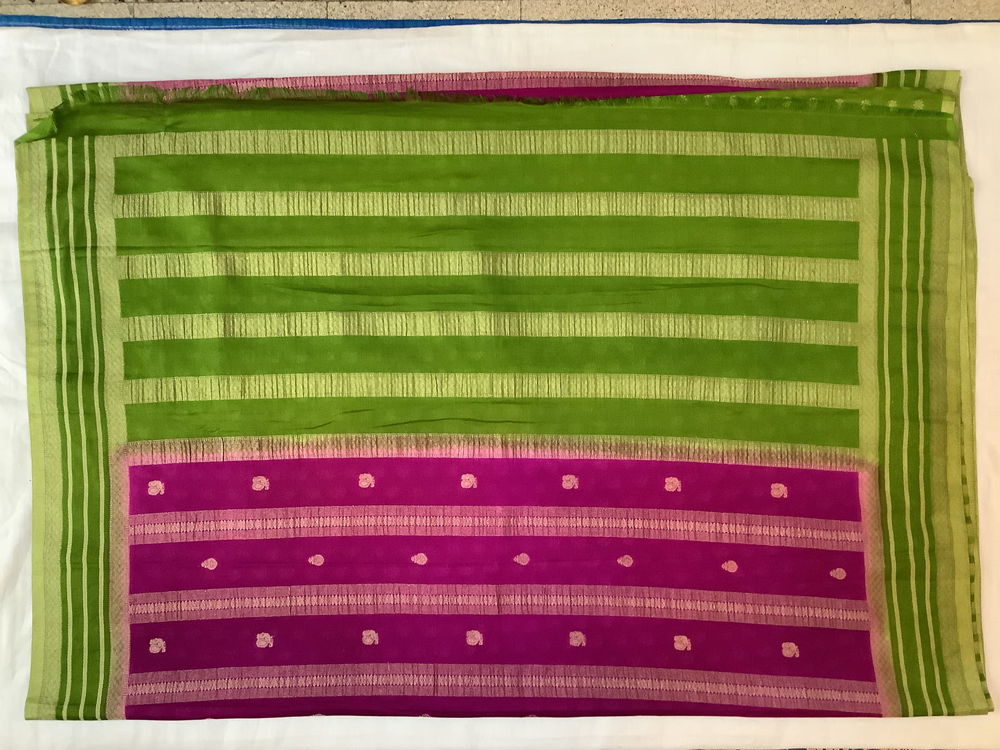 Rani Pink Banarasi Georgette Saree