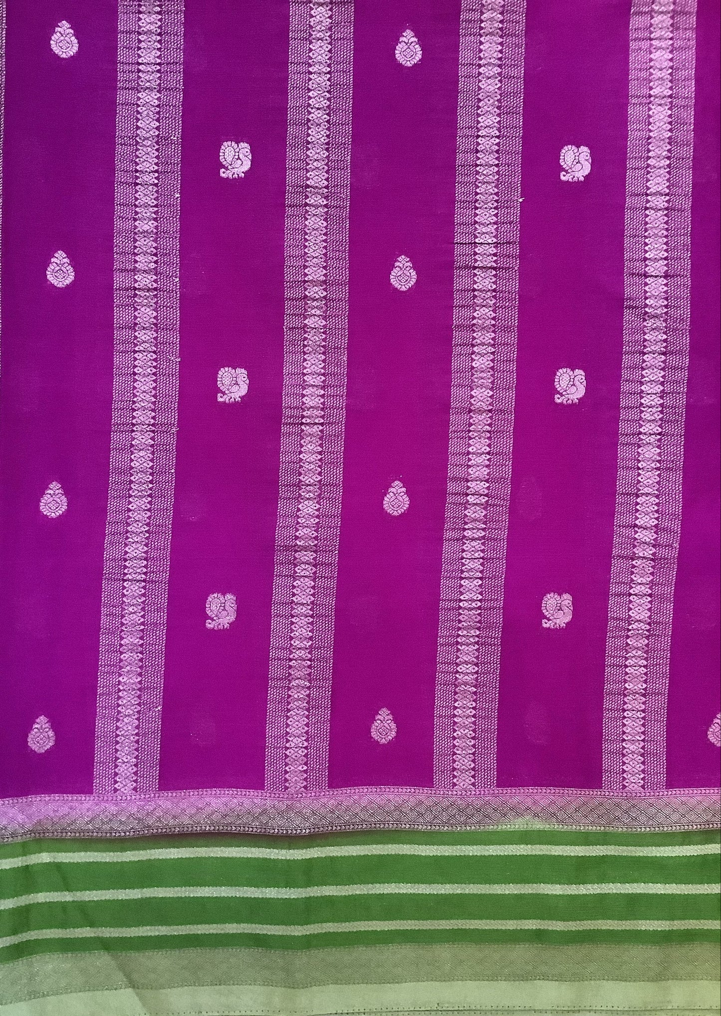 Rani Pink Banarasi Georgette Saree