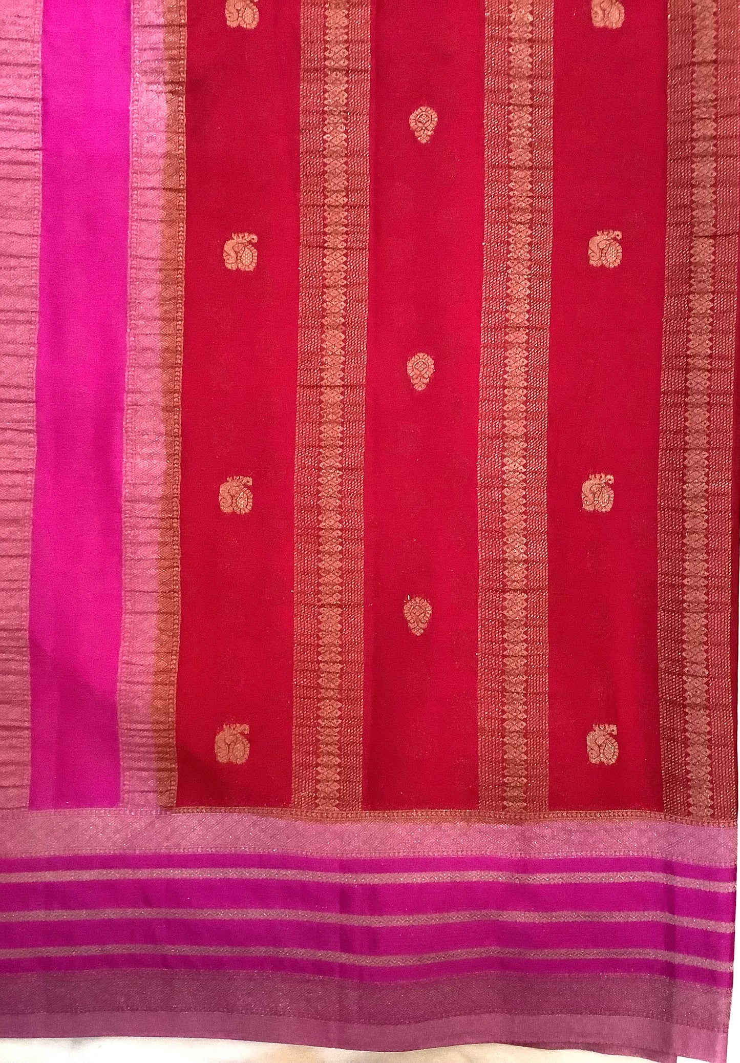 Red Banarasi Georgette Saree