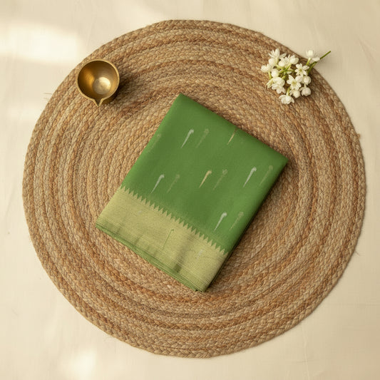 Green Tea Georgette Paithani Saree