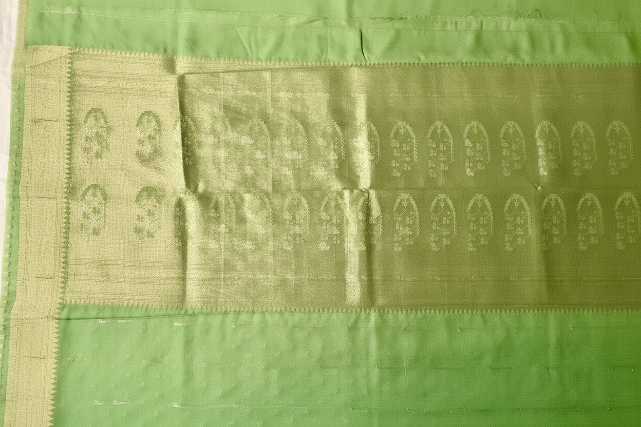 Green Tea Georgette Paithani Saree