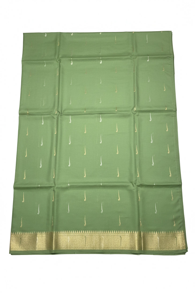Green Tea Georgette Paithani Saree